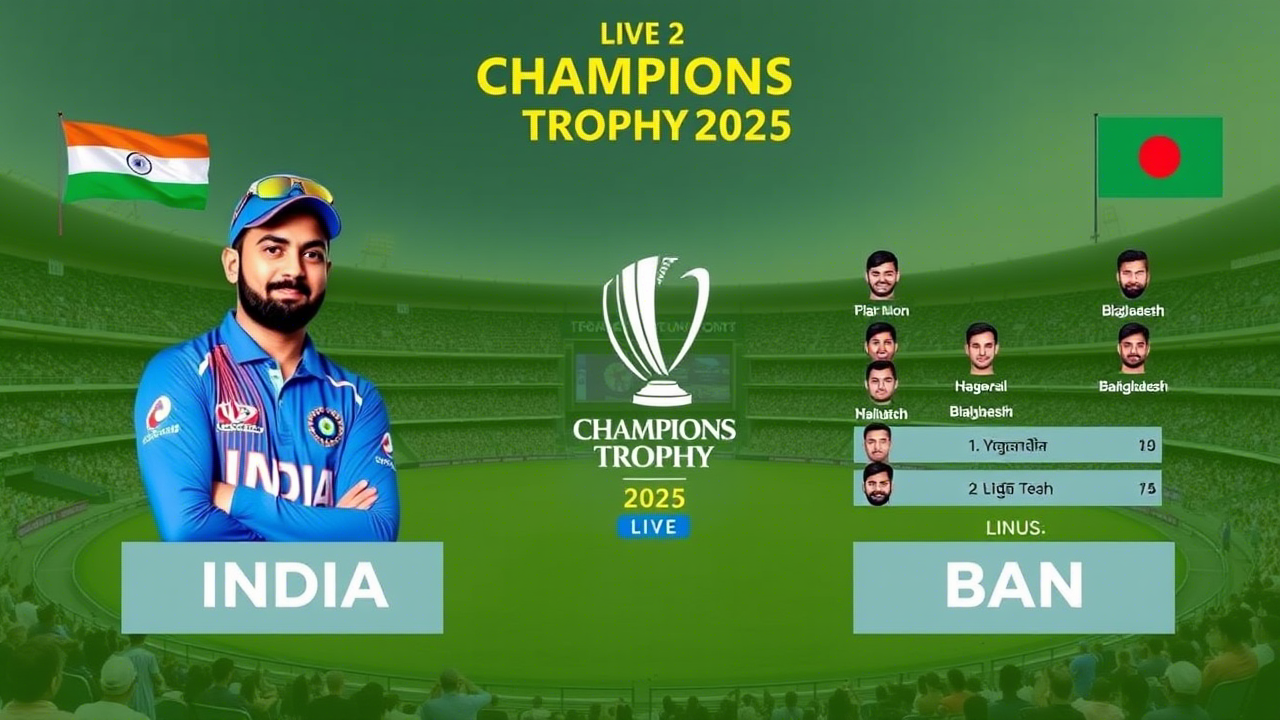 IND vs BAN, Champions Trophy 2025: Toss, Playing 11s, Live Updates & More