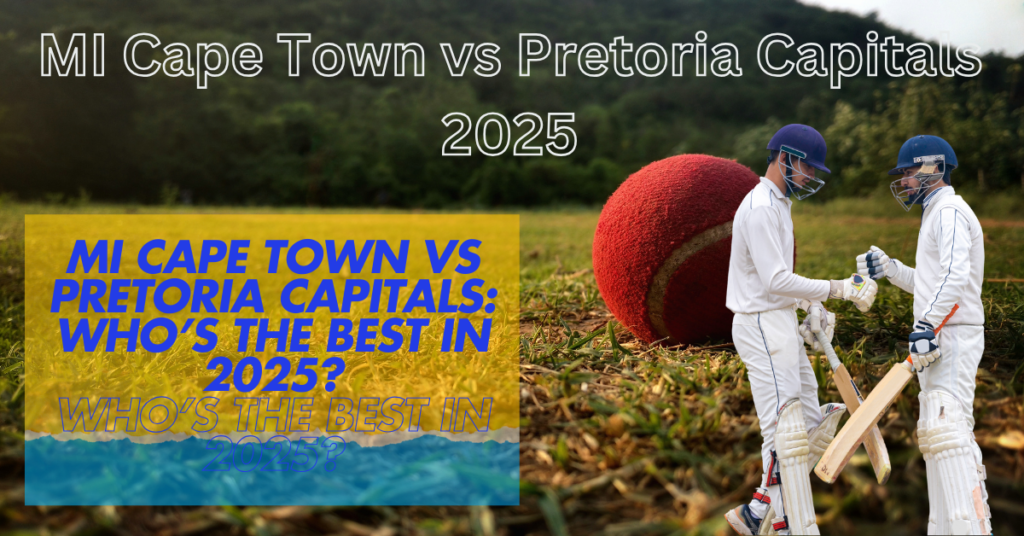 MI Cape Town vs Pretoria Capitals 2025