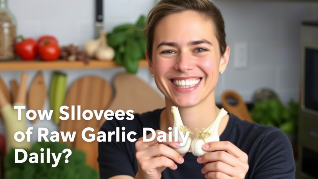 two cloves of raw garlic daily